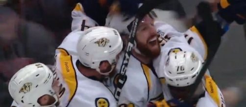 Neil after scoring the winning goal, NHL Youtube channel https://www.youtube.com/watch?v=4ZrRjGD914Q