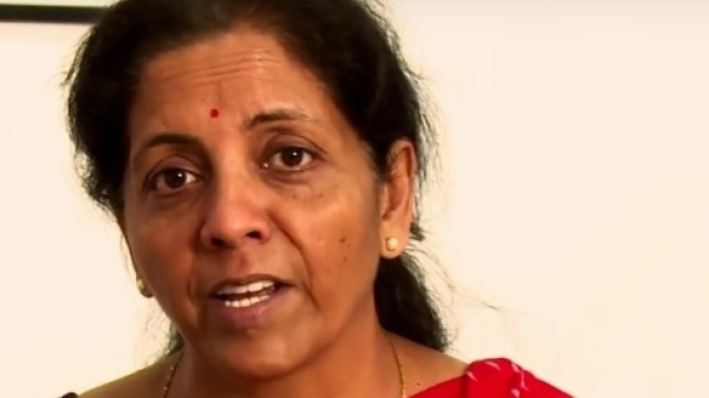 Nirmala Sitharaman, ministra dell'Industria e del commercio dell'India