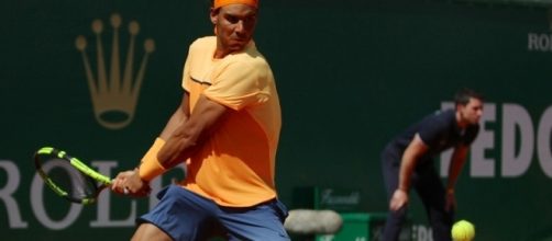 Rafa Nadal plays backhand during the 2016 Monte Carlo Masters. Photo by Marianne Bevis -- CC BY-ND 2.0
