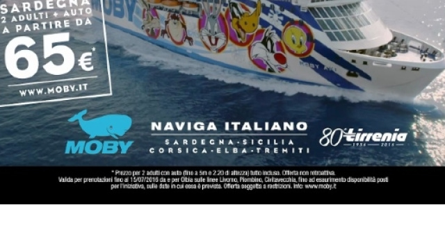 Al via la campagna pubblicitaria 2016 di Moby e Tirrenia. Spot in ... - adnkronos.com