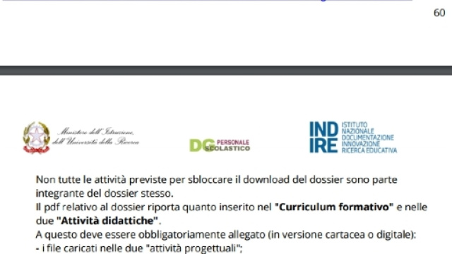 Indire, ecco come scaricare il dossier finale