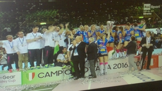 Igor Volley Novara, campionesse d'Italia 2016-2017 del Volley femminile.