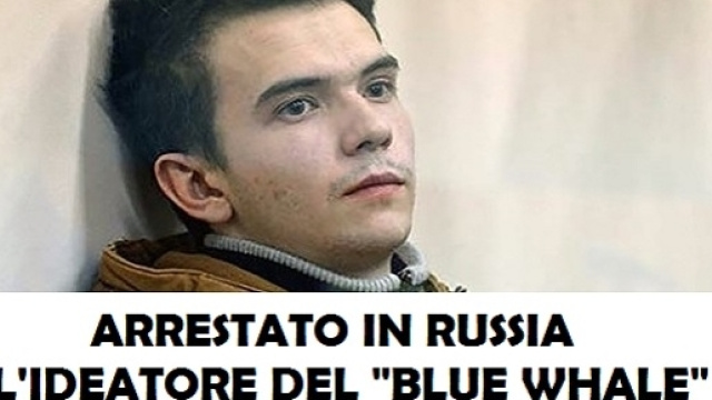 Rinchiuso in carcere a San Pietroburgo l'inventore del "rituale del suicidio" chiamato "Blue Whale".