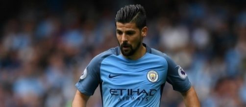 Nolito, en un partido disputado con el Manchester City