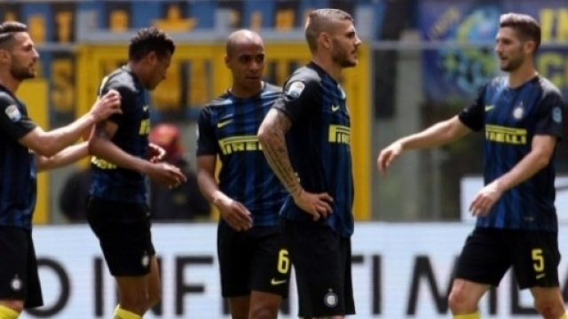 Lo sconforto dei giocatori interisti in Inter-Sassuolo 1-2