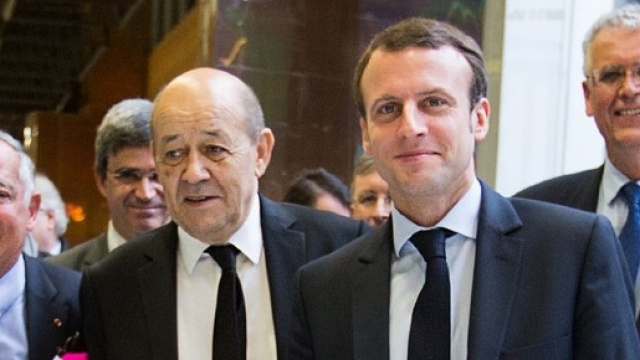 Macron &agrave; l'&eacute;cole Polytechnique - CC BY