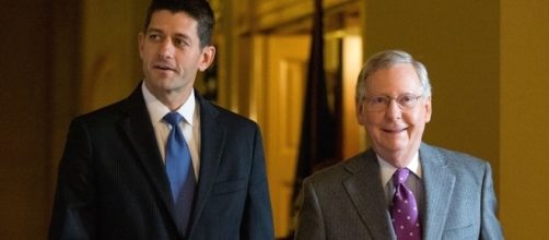 Congress: House Speaker Paul Ryan (left), Sen. Majority Leader Mitch McConnell (right) / Photo by politico.com via Blasting News library