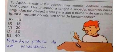 Algumas respostas s&atilde;o hil&aacute;rias