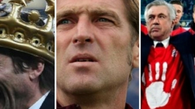 Antonio Conte, Massimo Carrera e Carlo Ancelotti.