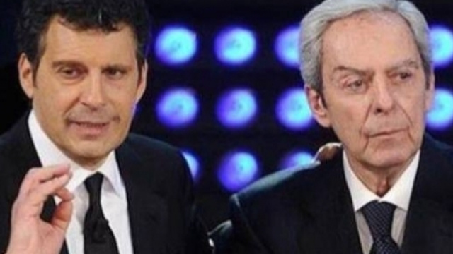 Grave lutto per la tv italiana: a 84 anni &egrave; morto Daniele Piombi (qui in una foto con Fabrizio Frizzi)