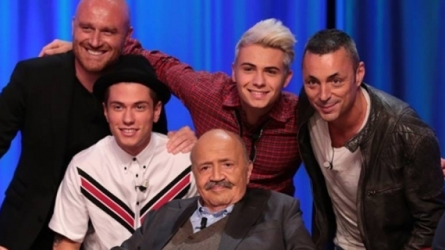 Maurizio Costanzo con Benji e Fede, Alex Britti e Rudy Zerbi