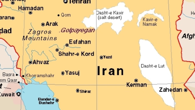 Cartina Iran (via Google immagini)