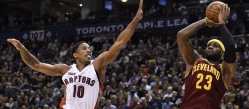 LeBron James led his Cleveland Cavaliers to a win over the Raptors - delanosports.com