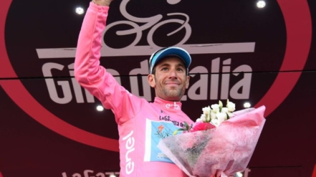 Giro d'Italia 2017 - La rosa del Bahrain Merida capitanatoi Vincenzo Nibali - bicitv.it