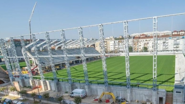 I lavori al nuovo stadio Filadelfia.