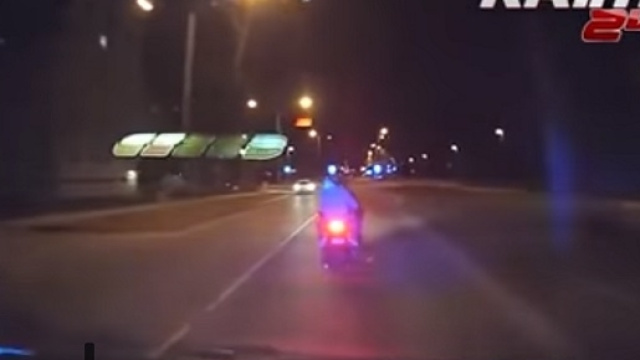 Un fotogramma del video dell'inseguimento