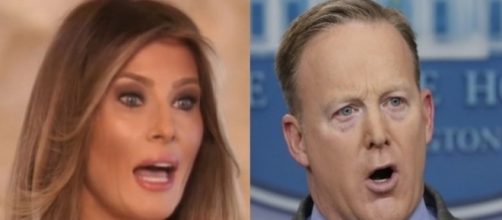 Melania Trump, Sean Spicer, via Twitter