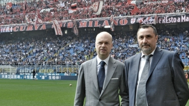 Fassone e Mirabelli allo stadio S.Siro