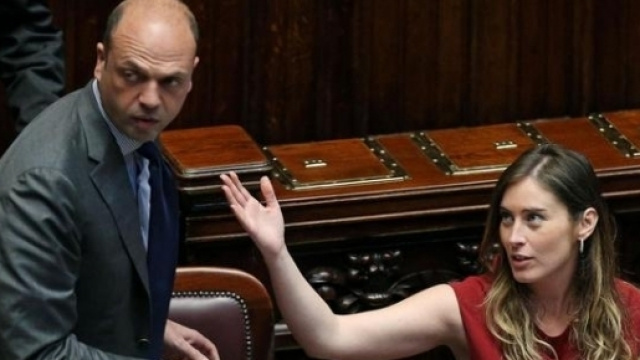 Maria Elena Boschi e Angelino Alfano, due degli impresentabili del governo Renzi-Gentiloni