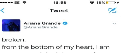 Ariana Grande's tweet has sparked a Twitter frenzy
