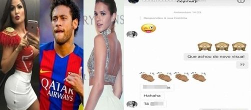 Neymar Jr. envia cantada para modelo que foi capa da Playboy nas redes sociais