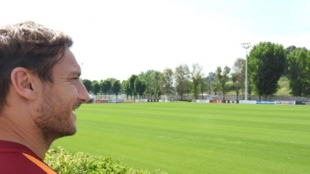 Francesco Totti a Trigoria (Credits: Francesco Totti Facebook)