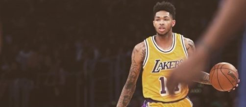 Brandon Ingram of the Los Angeles Lakers dribbles the ball. Photo by Facebook/Brandon Ingram @1ngr4am