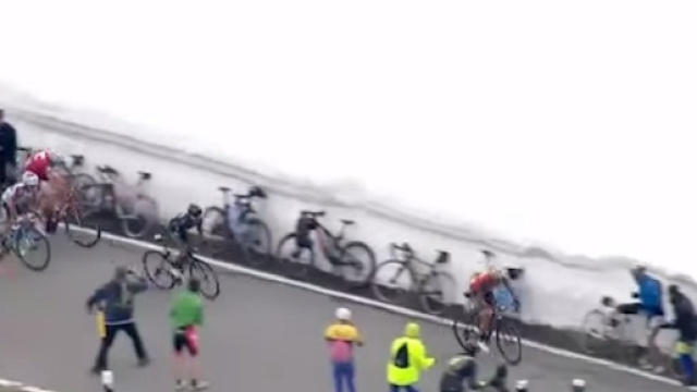 Nibali all'attacco sullo Stelvio