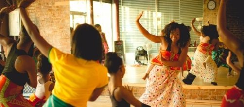 A dance class in progress. / Photos via Karisma Jay, AbunDance Academy of the Arts. Used with permission.