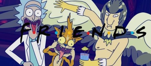 FRIENDS and Rick & Morty Mashup [youtube screengrab]