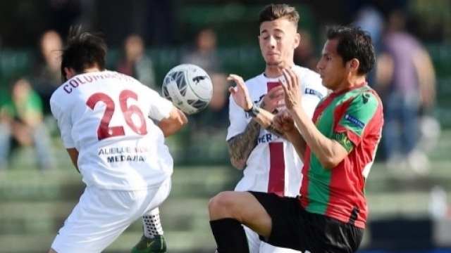 Un momento della sfida tra Ternana e Trapani, nell'ultimo campionato di serie B