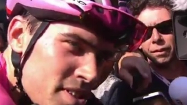 Tom Dumoulin a Piancavallo ha perso la maglia rosa.