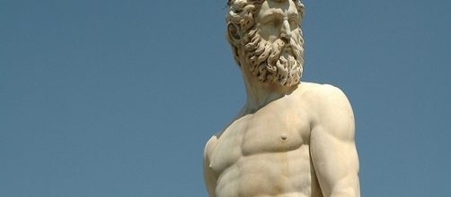 Imagen de una estatua en Florencia, Italia