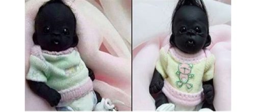 Imagem do boneco que se parecia com um beb&ecirc;