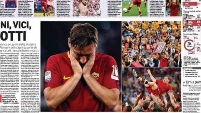 Il mondo piange con Totti: i giornali stranieri celebrano il ... - corrieredellosport.it