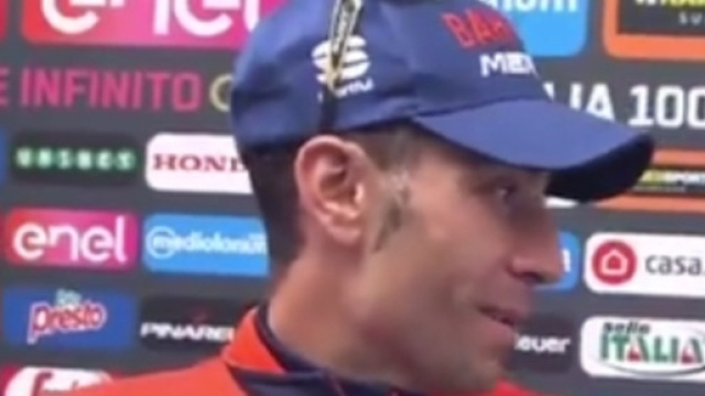 Vincenzo Nibali, terzo a 40'' dalla maglia rosa di Dumoulin