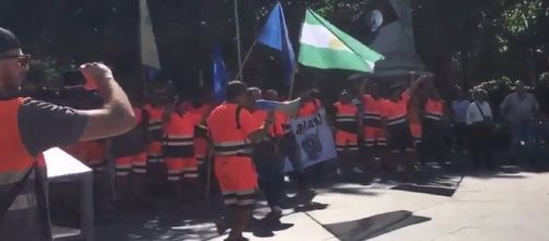 Protesta de taxistas en todo el pa&iacute;s