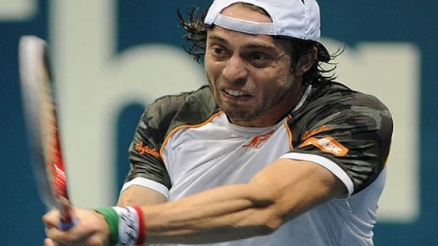 Paolo Lorenzi, durante uno dei suoi match