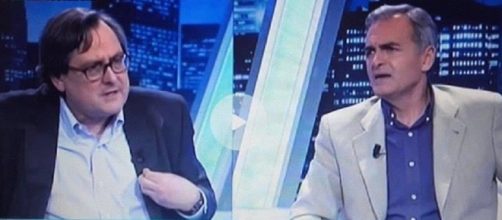 Francisco Marhuenda y Carmelo Encinas en El Cascabel