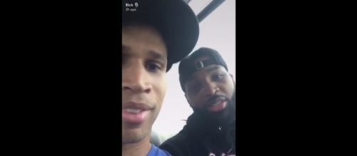 Image author: www.twitter.com/BleacherReport (screenshot) Richard Jefferson and Tristan Thompson