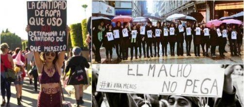 Manifestaci&oacute;n de mujeres contra la violencia de g&eacute;nero