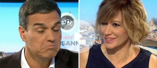 Susana D&iacute;az y Pedro S&aacute;nchez en la entrevista