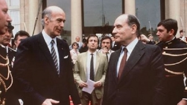 Due ex presidenti francesi, Valery Giscard d'Estaing e Francois Mitterrand