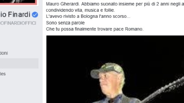 Il saluto di Eugenio Finardi su Facebook