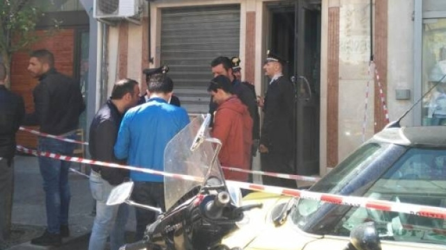 La gioielleria di Marano in provincia di Napoli dove &egrave; stato ucciso il titolare, Salvatore Gala, con un solo colpo di pistola.