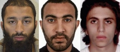 Photo left to right Butt, Redouane and Zaghba courtesy London Metropolitan police