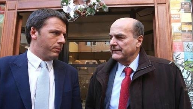 Matteo Renzi e Pier Luigi Bersani litigano per Pisapia