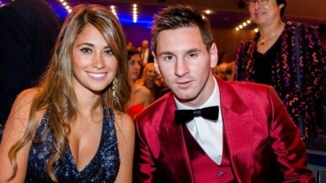 Messi en compagnie de sa bien-aim&eacute;e.