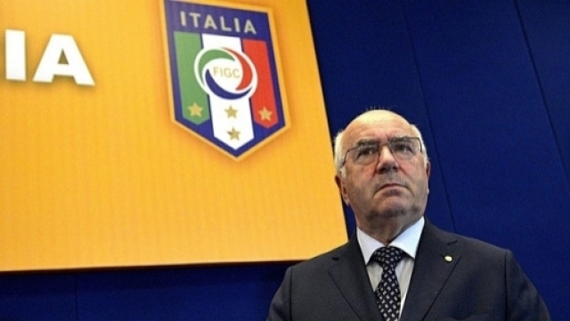 Carlo Tavecchio, presidente della Federcalcio e Commissario di Lega