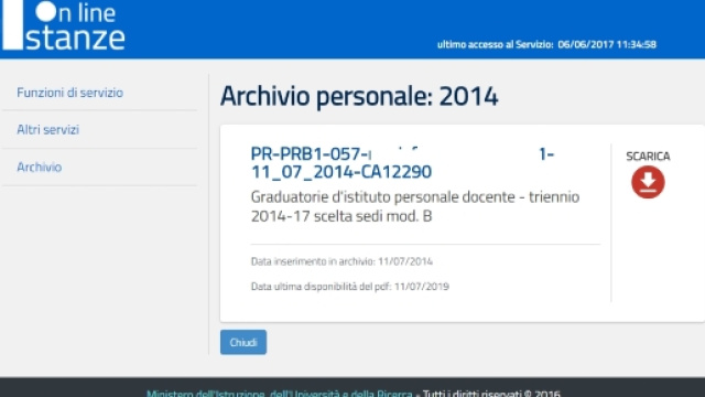 Dove trovare la vecchia domanda delle Graduatorie 2014/2017